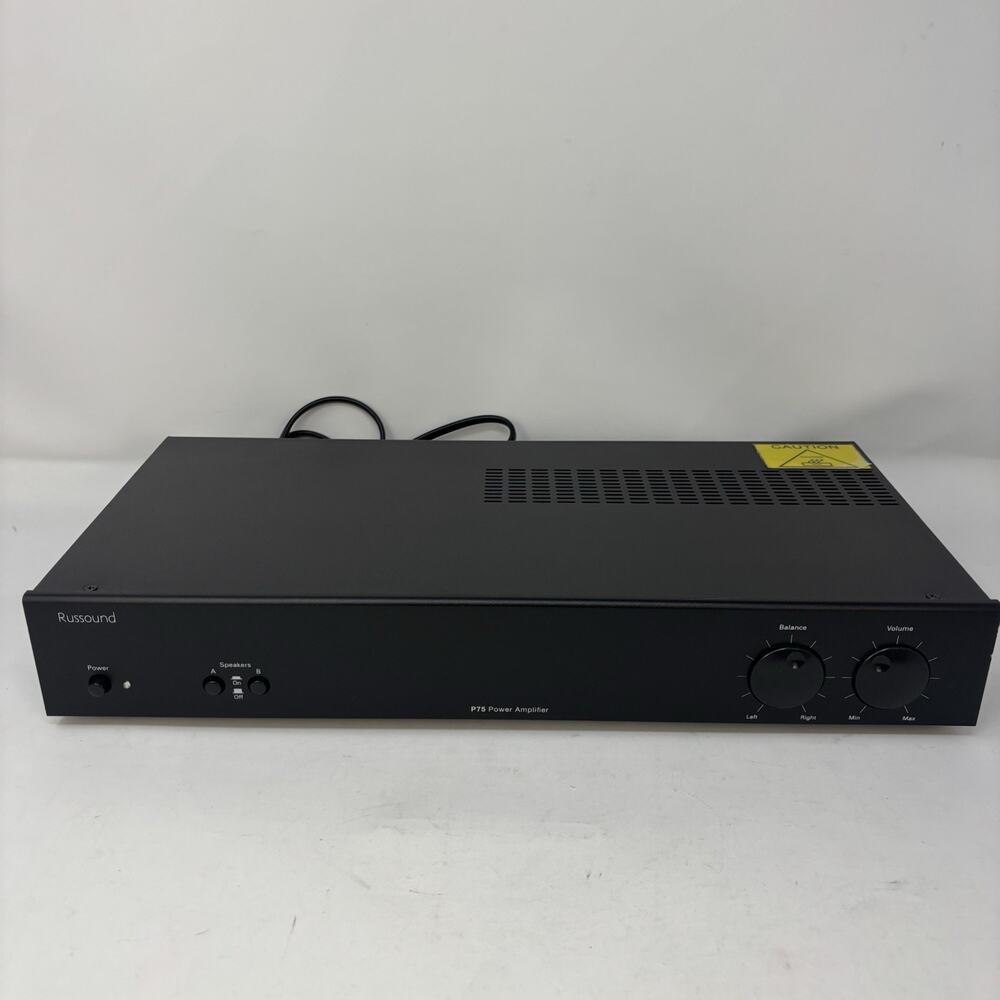 Russound Amplifier P75 2-power Black Home Audio Tech Sound Powers On UNTESTED